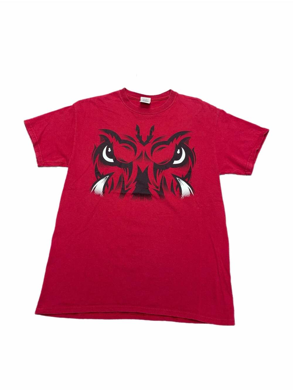 Vintage Y2K Arkansas Razorbacks Hog Eyes Graphic T-Shirt